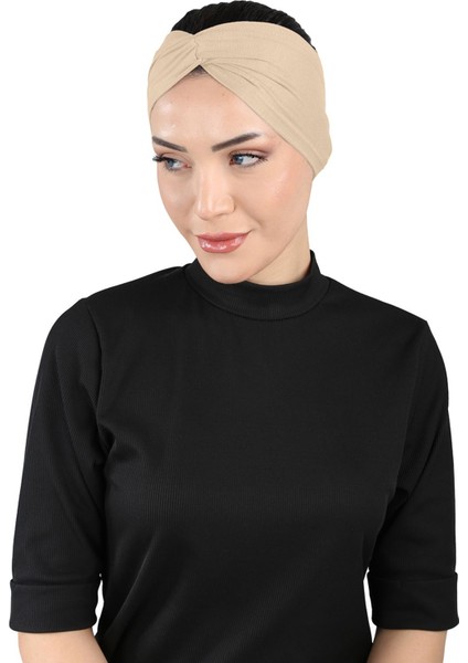 Bandana Çapraz Bone - St 055 Bej fiyatları