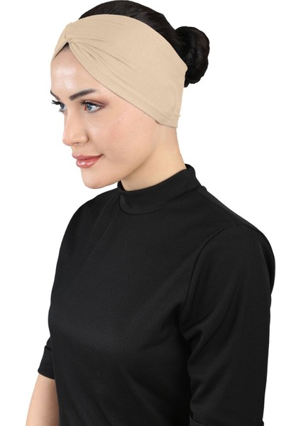 Bandana Çapraz Bone - St 055 Bej modelleri