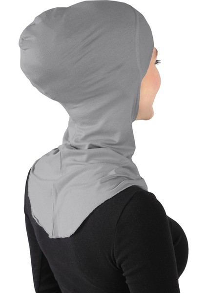 Çapraz Hijab - St 232 Koyu Gri modelleri