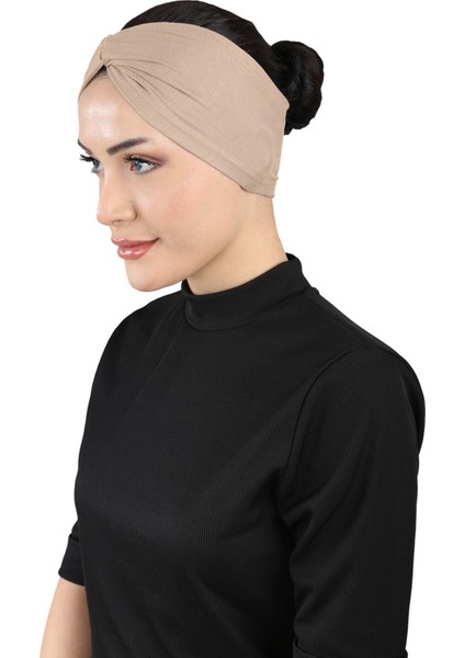 Bandana Çapraz Bone - St 055 Açık Vizon modelleri