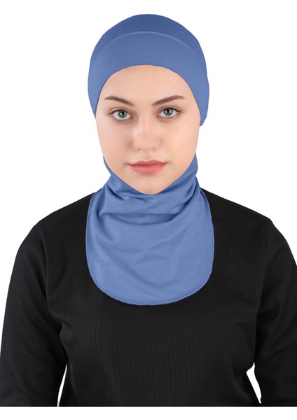 Küçük Hijab Bone - St 225 Indigo Mavi
