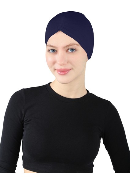 Pileli Geçme Bone - St 256 Lacivert