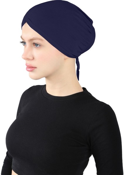 Pileli Geçme Bone - St 256 Lacivert