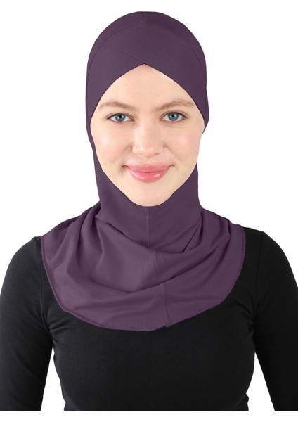 Çapraz Hijab - St 232 Mürdüm