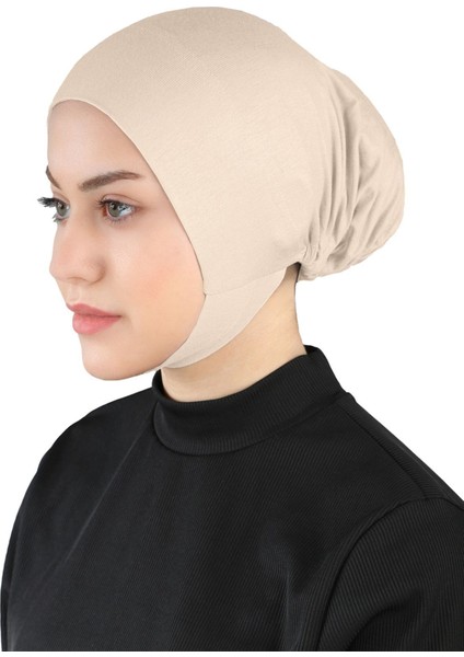 Çeneli Hijab Bone - St 110 Açık Bej fiyatları