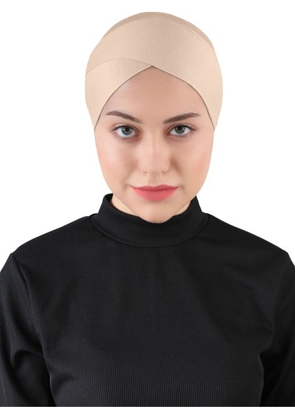 Çapraz Hijab - St 233 Açık Vizon