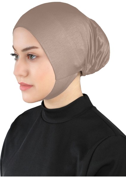 Çeneli Hijab Bone - St 110 Koyu Vizon