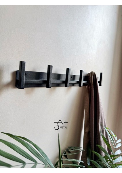 Dekoratif Modern Demir Duvar Askısı - Metal Askılık - Elbise Askısı - Askı