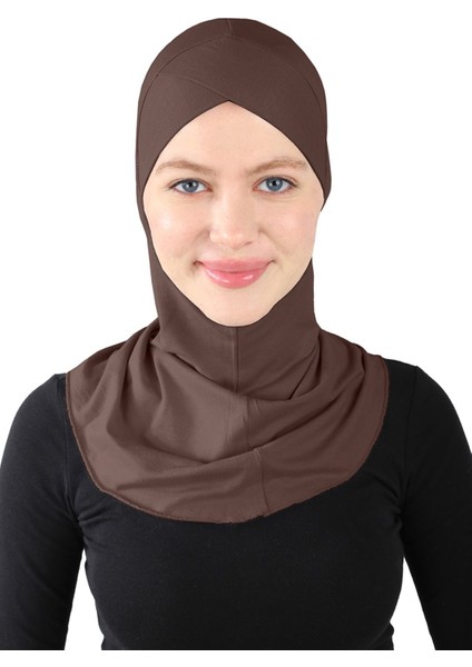 Çapraz Hijab - St 232 Açık Kahve