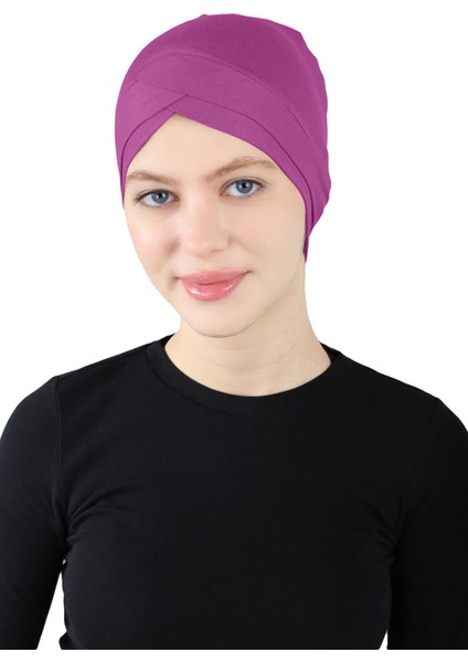 Çapraz Geçme Bone - St 060 Lavanta