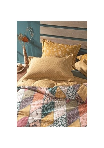 Astrid Hardal Çift Kişilik Ranforce Nevresim Takımı Desenli 200x220 cm Ebat