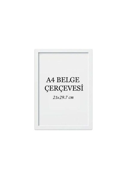 Özcanlar Çerçeve Diploma Çerçevesi  Belge Çerçevesi Sertifika Fotoğraf Çerçevesi A4  Tekli Boş Çerçeve 21X29,7-21X30