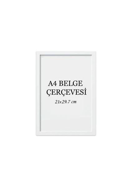 Özcanlar Çerçeve Diploma Çerçevesi  Belge Çerçevesi Sertifika Fotoğraf Çerçevesi A4  Tekli Boş Çerçeve 21X29,7-21X30