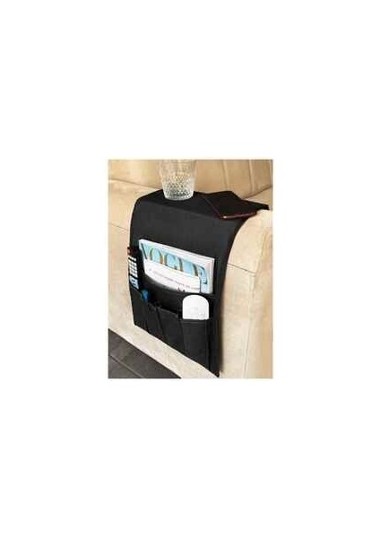 Kumandalık Koltuk Kenarı Organizer 85x30 cm Hafif ve Katlanabilir Ev Ofis Kullanımı İçin