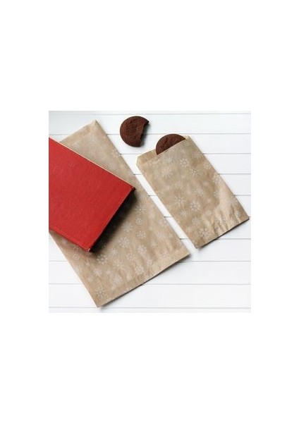 Kar Desenli Kraft Kese Kağıdı 18 x 30 cm 10 Adet Beyaz Renkli fiyatları
