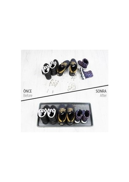 Ayakkabı Tepsisi Plastik Su Geçirmez Hava Koşullarına Dayanıklı 3 Çift Kapasite modelleri