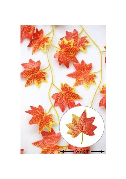 230 cm Yapay Sarmaşık Sonbahar Renkleri ile Gerçekçi Görünüm Sunan Dekoratif Ürün