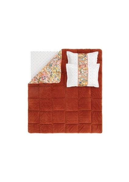 Bedding Diamond Çift Kişilik Triola Set - Turuncu