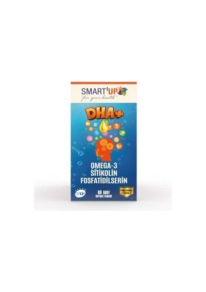 Smart'up Smart Up Sitikolin Dha Omega 3 Ve Fosfatidilserin Iceren Balık Yağı B12 ( 60 Kapsül )