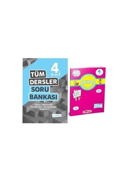 Tudem Yayınları 4. Sınıf Tüm Dersler Soru Bankası + Okuma Anlama Kitabı