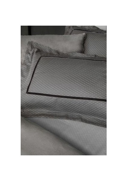 CharMe Pietro Çift Kişilik Kadife Saten Nevresim Takımı - Antrasit fiyatları