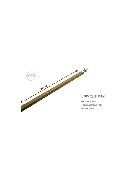 Duvar Çita Çalışması 10 mm (Kalinlik) 2 cm (En) x 210 cm (Boy)Ham Mdf ( 1 Boy )