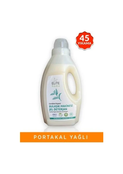 The Elite Home Organik Sertifikalı Jel Bulaşık Makinesi Deterjanı 825 ml Portakal