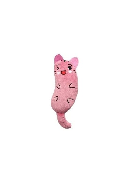 Tineke Peluş Kedi Oyuncağı Kedi Otlu Catnipli Pembe