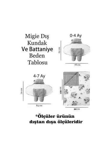 Bebek Dış Kundak Uyku Tulumu Battaniye Kıvırcık Peluş Bej