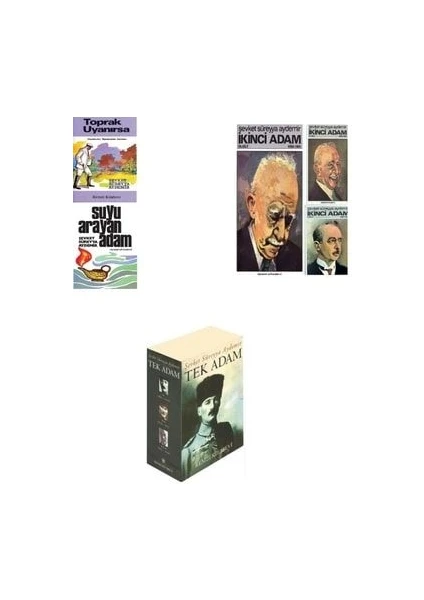 Tek Adam - İkinci Adam - Suyu Arayan Adam - Toprak Uyanırsa- 8 Kitap Set - Şevket Süreyya Aydemir