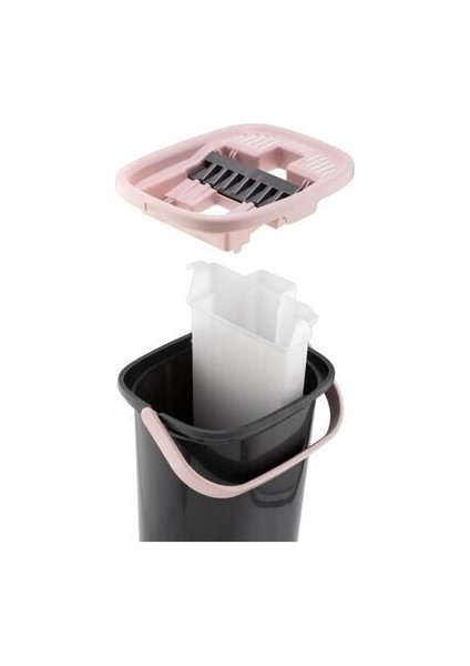 Sillgech Compact Mop Seti Siyah-Pembe 4 Parça Mikrofiber Başlık ile Kolay Temizlik modelleri