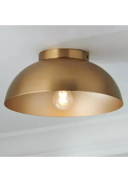 Mylights Demet Habek Eskitem Kaplama Boya Değil Retro Vintage 40 cm Tavan Avize