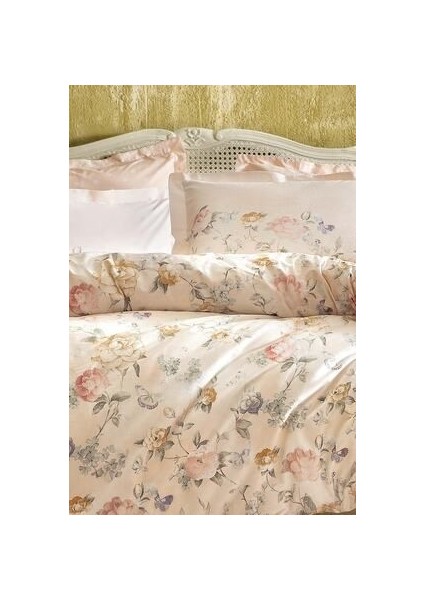 Bedding Farida Tek Kişilik Ranforce Nevresim Seti - Somon
