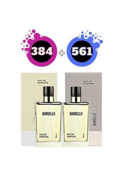 384 Edp Floral 50 ml Kadın Parfüm + 561 Edp Fresh 50 ml Erkek Parfüm Seti