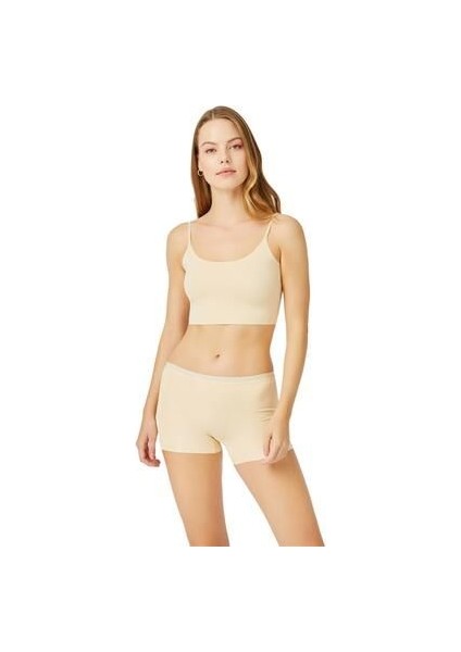 Ten Basic Lazer Kesim Dikişsiz Kadın Boxer Külot