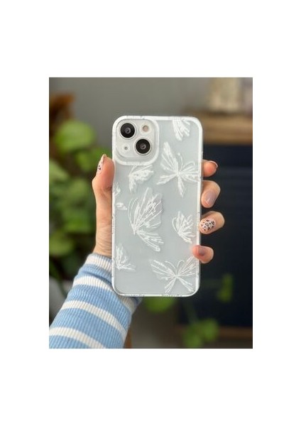 Iphone 13 ve 14 Uyumlu Şeffaf Baskı Desenli Silikon Kılıf fiyatları