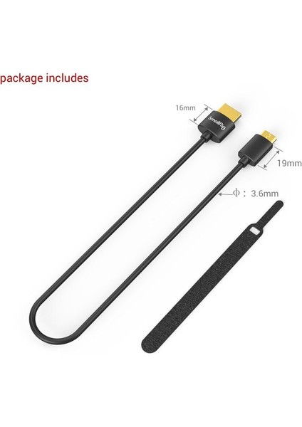 35CM Ultra Slim 4K HDMI Kablosu(C-A Mini) 3040 modelleri