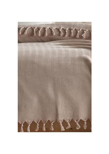 Çift Kişilik Pike Takımı %100 Geri Dönüştürülmüş Pamuk Bej Düz Desen 200x230 cm Tek Parça modelleri