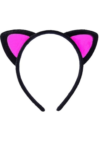 Sevimli Kedi Kulak Pofuduk Kedi Taç Şeker Pembe