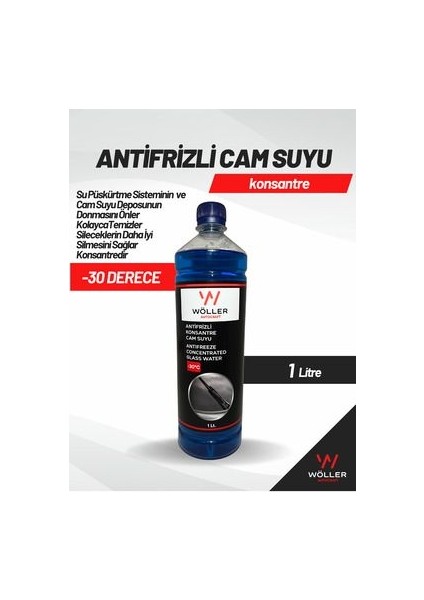 Antifrizli Cam Suyu Konsantre -30 Derece 1 Lt.