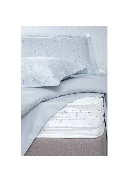Bedding Ramona Çift Kişilik Bambu Pike Takımı - Açık Mavi