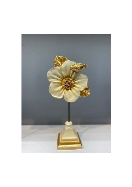 2'li Çiçek Aksesuar Krem Gold modelleri