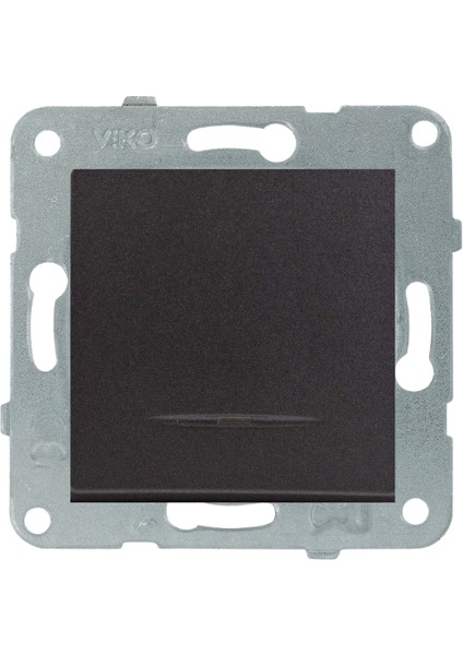 Linnera Life Gece Siyahı Işıklı Anahtar Çerçevesiz - 90444019