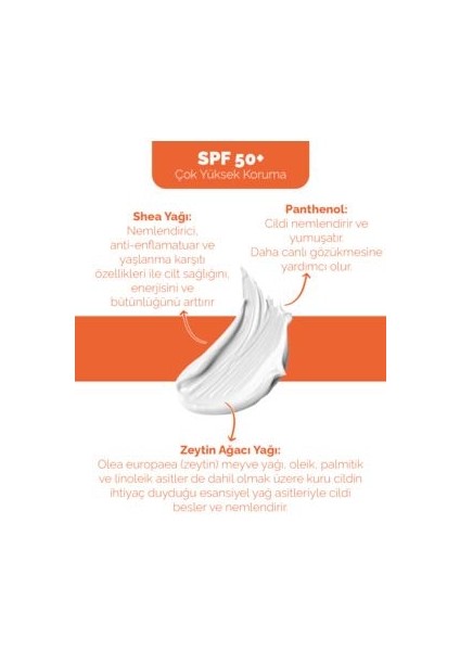 Güneş Kremi SPF50+ 50 ml Tüm Cilt Tipleri için Leke Karşıtı UVA UVB Koruma ve Nemlendirme modelleri
