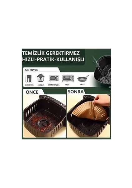 Airfryer Pişirme Kağıdı Xl-Xxl Büyük Boy 50 Adet Pişirme Kızartma Tavası İçin Uygun 20 cm fırsatları