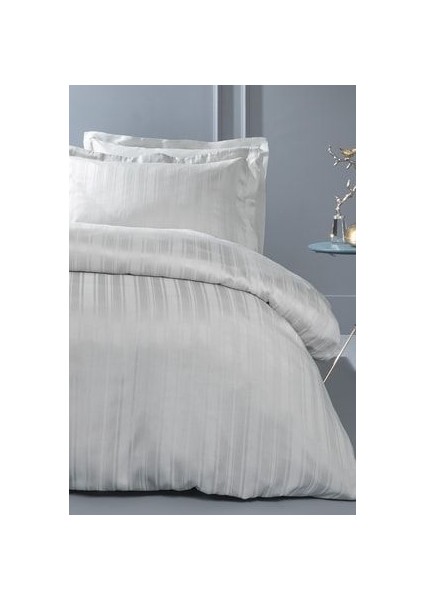 Bedding Shelly Çift Kişilik Bambu Saten Nevresim Takımı - Gri fırsatları