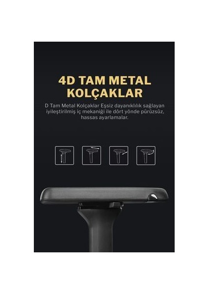 Knight Series Premium Siyah Oyuncu Koltuğu Ergopixel