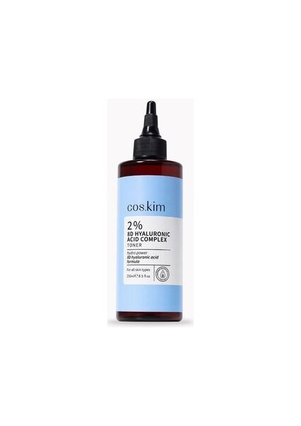 8 Çeşit Hyaluronik Asit Içeren Nemlendirici Tonik | 2% 8d Hyaluronic Acid Complex Toner 250 ml