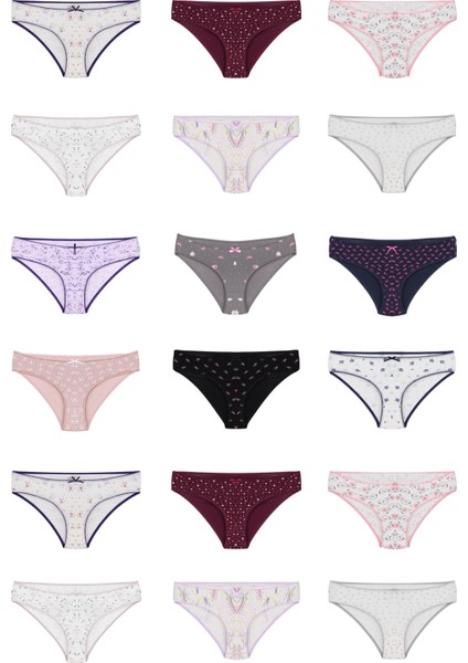 Kadın 1 Adet Rastgele Sürpriz Desenli Külot-Özel Gizemli Paketinde Sürpriz Külot