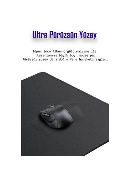 Mouse Pad Büyük Boy Gaming Oyuncu Uyumlu xxl 90X40 cm Eborsisk